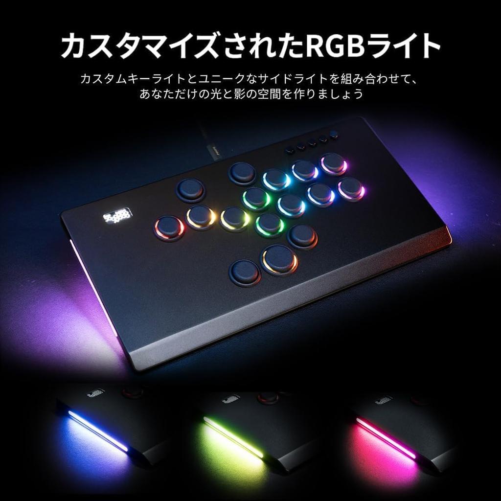 TIKITAKA FTG M16 PS5 Panda Axis Premium Nylon Leverless 12mm SF6 Street Fighter Game Arcade Style Compatible with Switch M Series Compatible, V2,