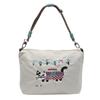 Heavy industry embroidery cat portable nylon bag women's leisure going out commuting messenger bag versatile shoulder bag