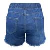 Sommer Damen Jeansshorts Elastische Taille Lässige High Waist Dünne Shorts