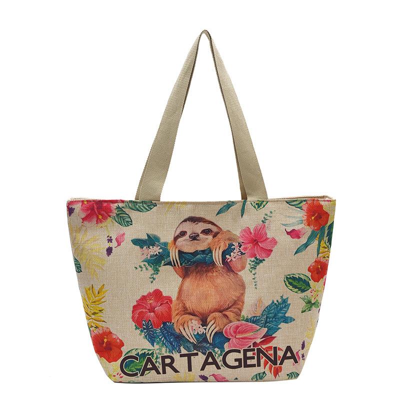 Large Capacity Linen Bag for Women New Commuting Tote Bag for Women Ins Fashion One-shoulder Linen Bag