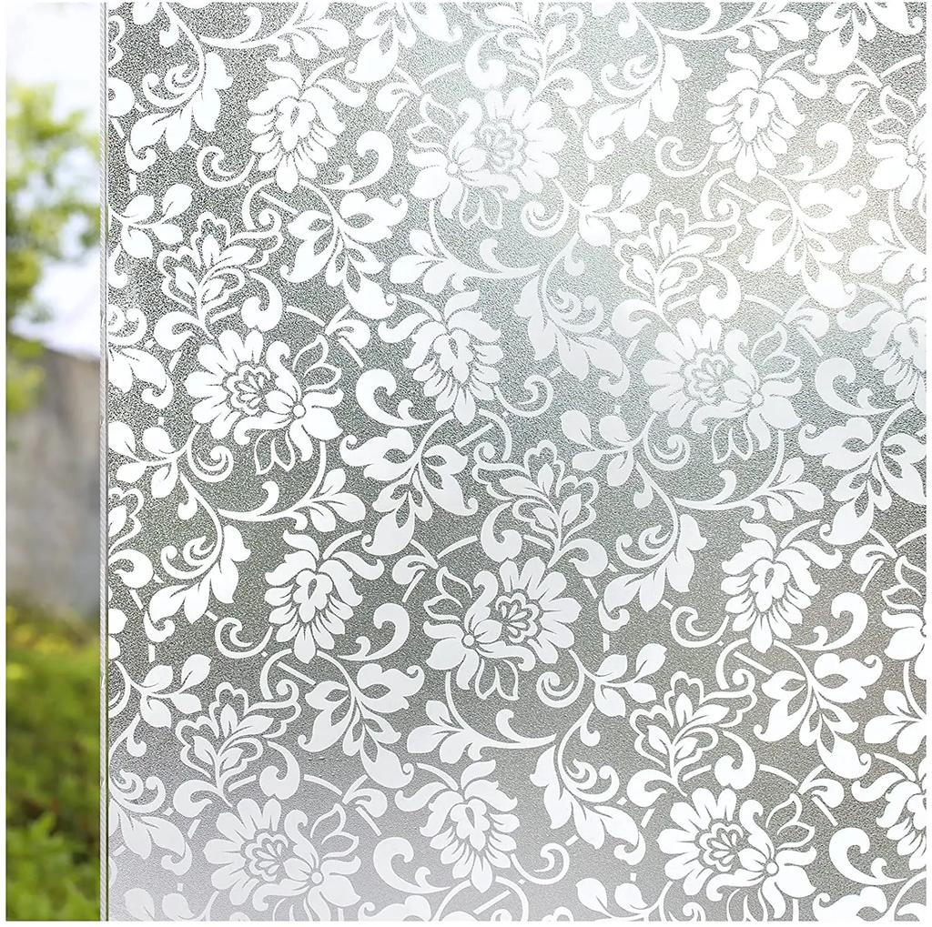 Mul-styles Decorative Window Film Anti Look Static Cling Window Stickers Vinyl for Glass Stained Glass Film Self Adhesive Film