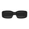 Saint Laurent Black Rectangular Unisex Sunglasses Sl 809 001 55