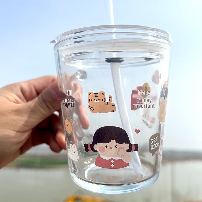 Lantuan Children s Graduated Glass Cup with Handle