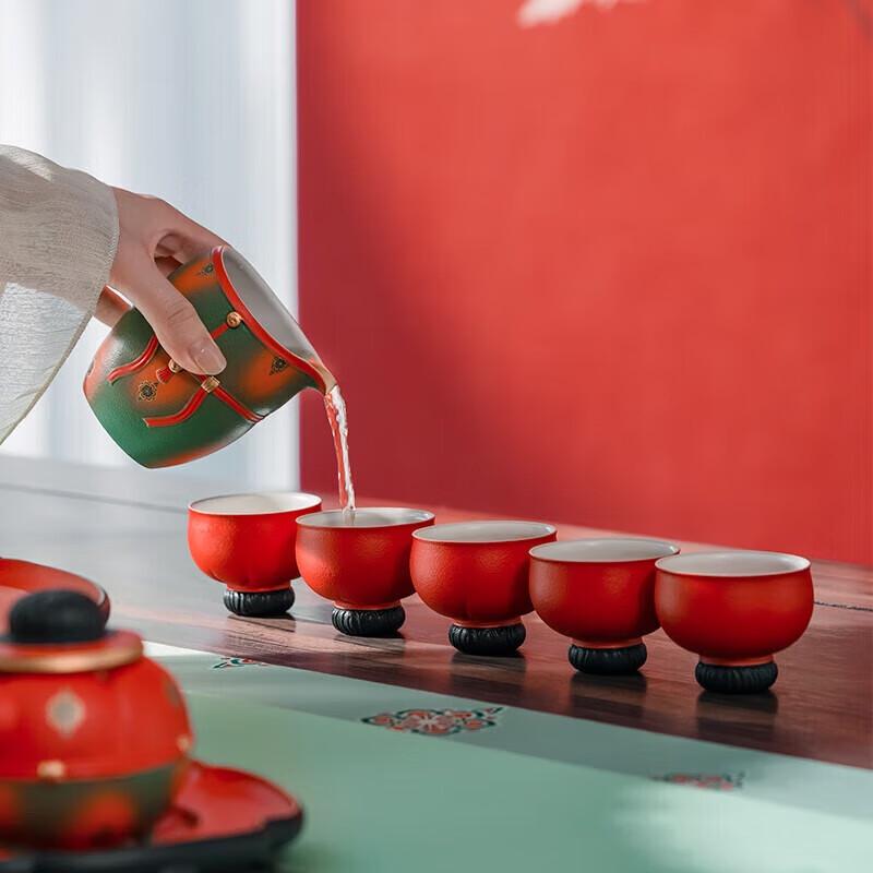 Edenus Tang Palace Ceramic Kung Fu Tea Set