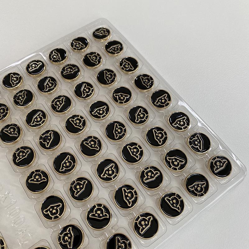 

Yisen ESSTUDIO милый узор щенка вязаный кардиган свитер рубашка