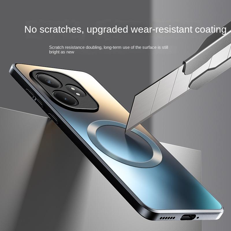 Für OPPO Realme GT 6 6T Hülle Hart Matt Magnetisch Kabelloses Laden MagSafe Schutz-Rückseite Für Realme GT Neo 6Se GT6 Schale