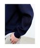 Saendeusaundeu (Unisex) Sheer V-Neck Sweater Navy