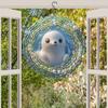 Classic Pearl Seal Pattern Metal Wind Chime Outdoor Hanging Decor Kinetic Wind Spinner Christmas Thanksgiving Holiday Gift for Home Garden