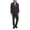 adidas Jachetă Sport cu Mânecă Lungă cu Dungi cu Logo de Marcă Ss25 M Mh 3S Jachetă Bărbați Negru Alb JV6977