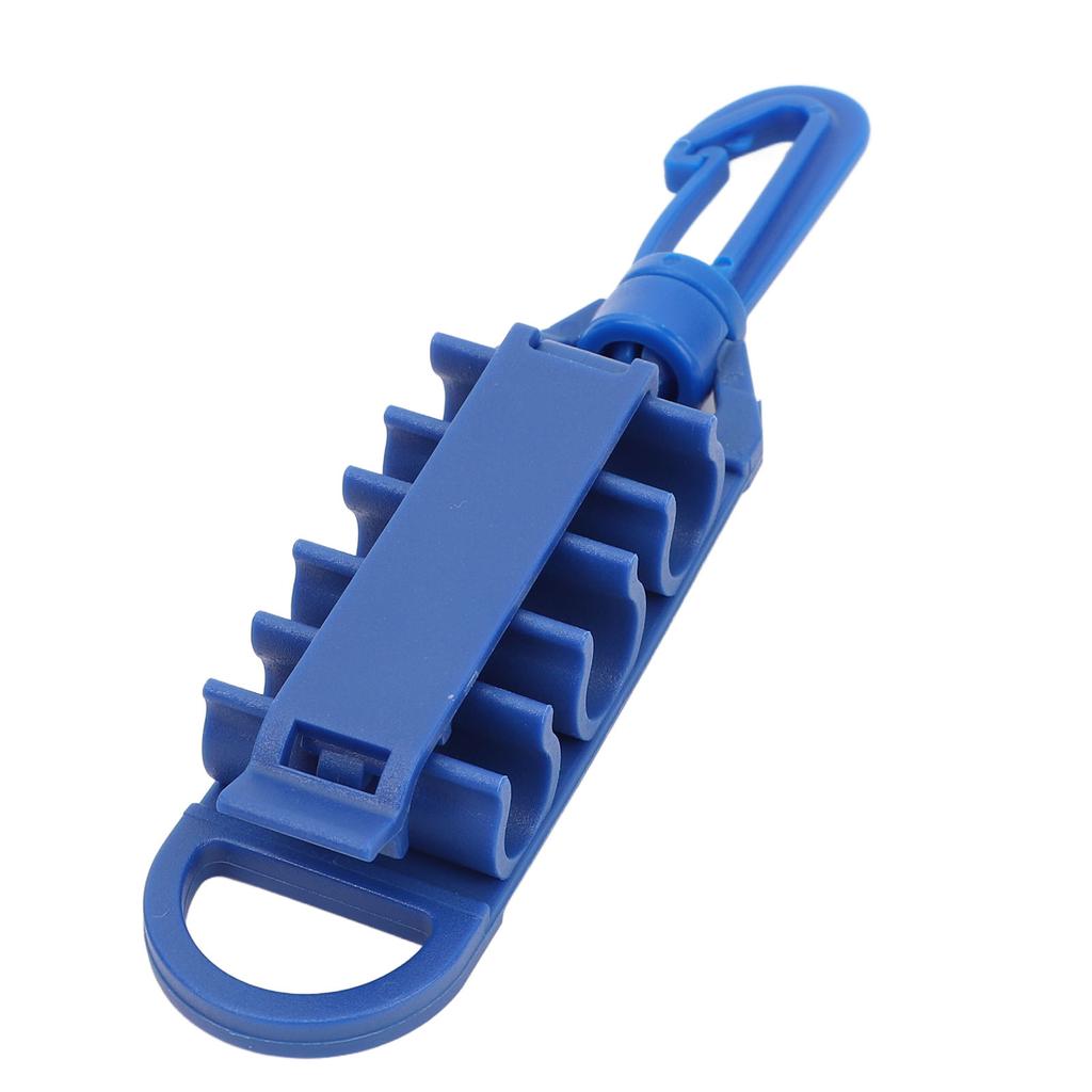 Scuba Schlauchhalter mit drehbarem Karabiner D-Ring Verriegelnder Scuba Schlauchhalter für 9/16 Zoll 12 Zoll Schlauch