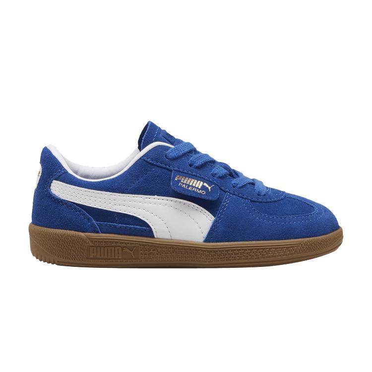 

Puma Кроссовки Palermo Little Kid Cobalt Glaze Gum Kids, синие, белые 397273-07 34.5