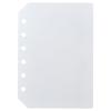 Kingjim Transparent Sticker Storage Sheets Mini 6-Hole Binder Refills 5-Pack 5223TD-5