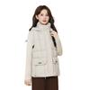 Herbst und Winter neue Daunen Baumwollweste High Sense Damen Kapuze warm Mode verdickt ärmellose Baumwolljacke