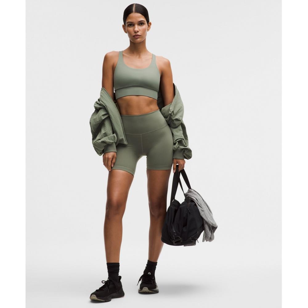 Lululemon Energy Longline Bra MeDium Support B D Cups Evolve Willow Leaf