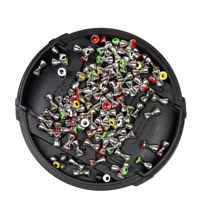 12 pezzi di occhielli per mosche in ottone Crazy Charlie Materiale per legare occhi di piombo