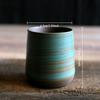 Hand-Painted Crackle Glaze Stoneware Mug for Coffee & Tea - Retro Chinese Gongfu & Japanese-Inspired Home Brewing Ceramic Cup