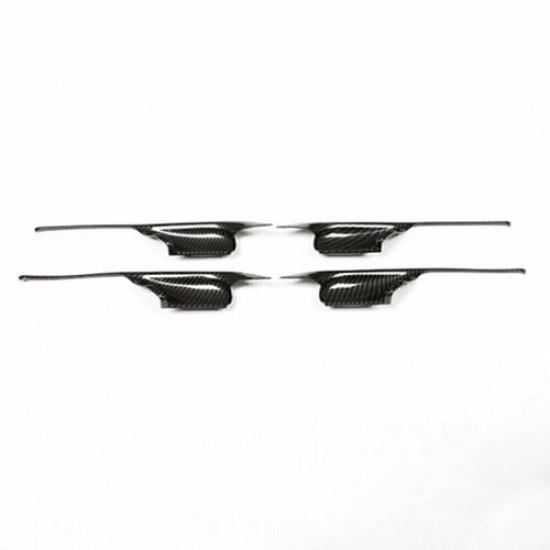 Carbon Fiber Door Handle Bowl Cover Trim Fits BMW X5 F15 14-18 X6 F16 15-18