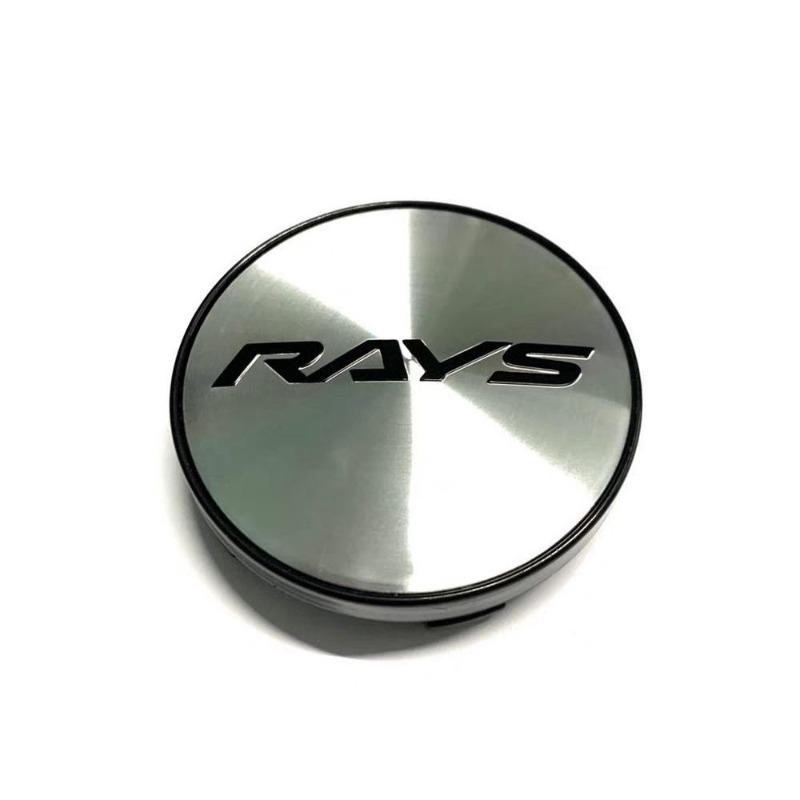 4 60mm Rays modified hub cover decorative dust cover straight flat black silver inner diameter 56mm