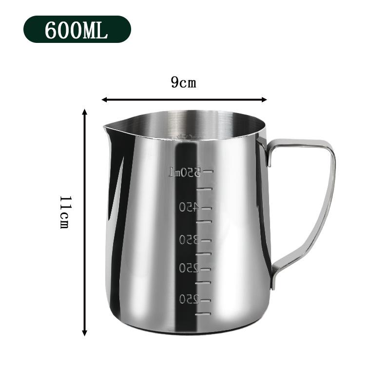 Thickened Latte Art Pitcher with Scale - Milk Frothing Jug for Coffee & Wax Melting