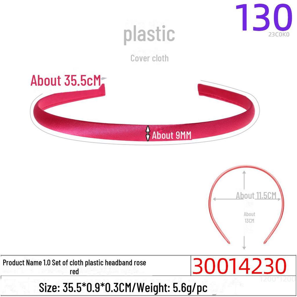 1.0CM Plastic Headband for DIY Hair Accessories