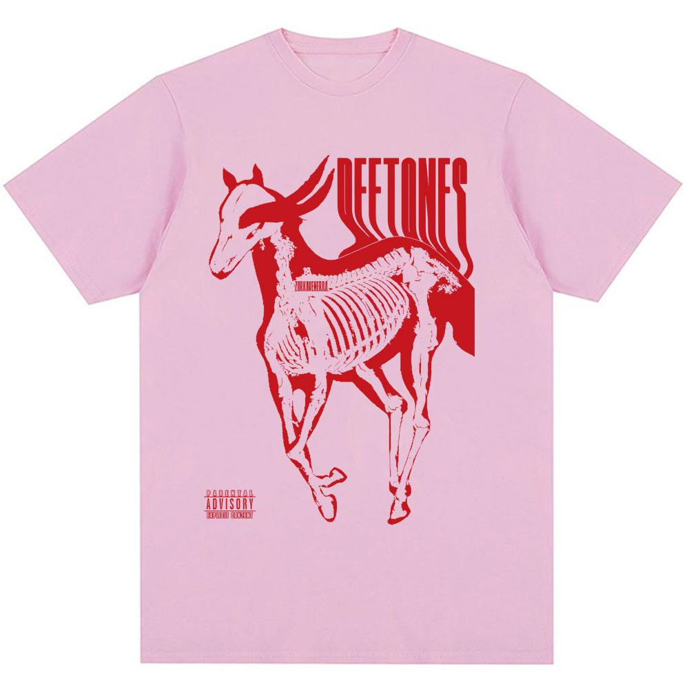 Deftones White Pony Music Album Vintage T-shirt Hip Hop Vintage Fashion Gothic Male T Shirts Oversized Men Women Cotton T Shirt