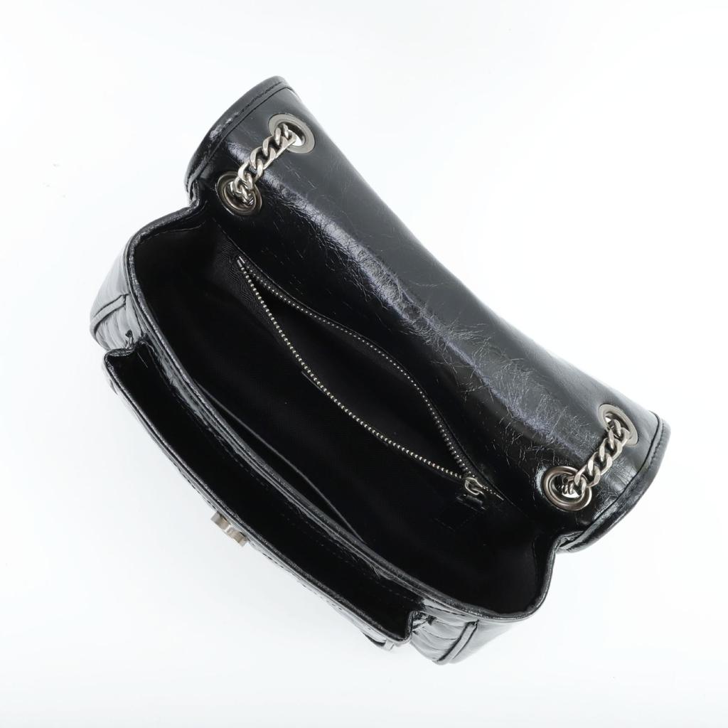 Luxury Oil Wax Leather Retro Chain Messenger Bag - Women's Genuine Leather Classic Trend