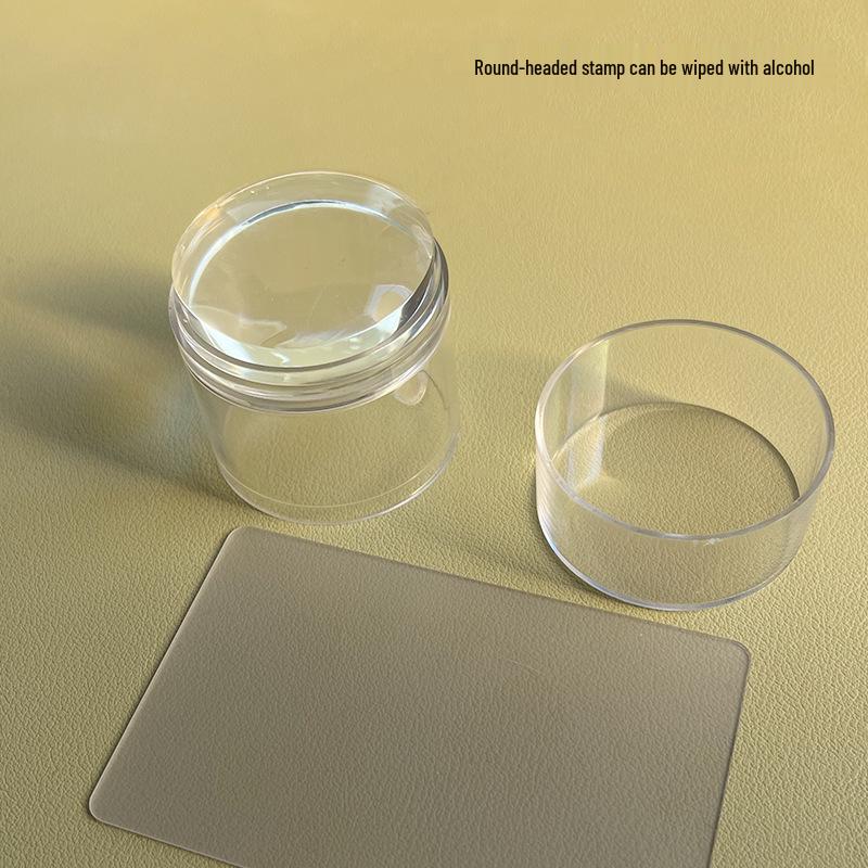 Nail Art Christmas Stamping Set: Elk, Snowflake, Tree, Santa & Balloon Patterns with Silicone Stamper