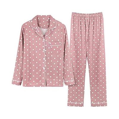 [GUREITOJP] Women's Pajamas, Spring, Summer, Autumn, Cotton, Long Sleeve, Open Front, Heart Leopard Print, Nightwear, Simple, Stylish, Room Wear,