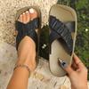 2026 Summer  Women's Flat Slippers Casual Open Toe Platform Roman Sandals Women Comfortable Outdoor Vacation Beach Flip-flops