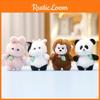 Rabbit Keychain Cute Cartoon Deer Duck Panda Child Backpack Plush Pendant Doll
