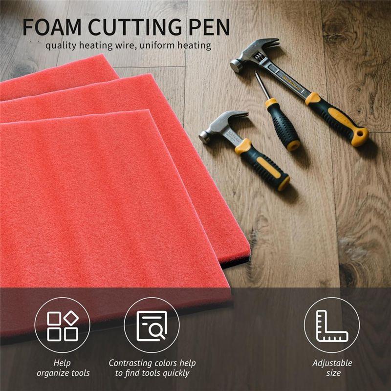 ABUL-Tool Box Foam Insert Tools Organizer,Kaizen Sheets,Polyethylene Storage Sheets For Toolbox Hard Case US Plug