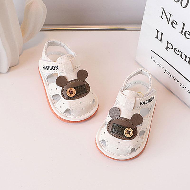 Baby Boy Girl Summer Sandals With Soft Sole And Magic Strap For Toddler Crawling