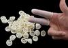 [sac Taske] Latex Finger Cots, Commercial Size, Bulk Pack of 1000 & Towel Set for Finger Protection (White, 500g)