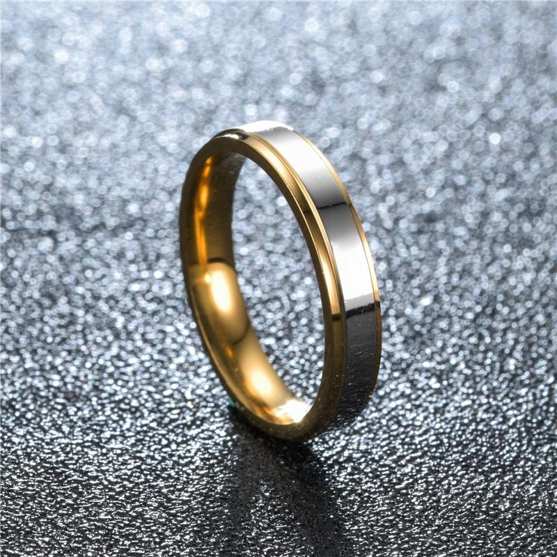 Wedding Rings Steel Ring 4Mm 316L Size 25