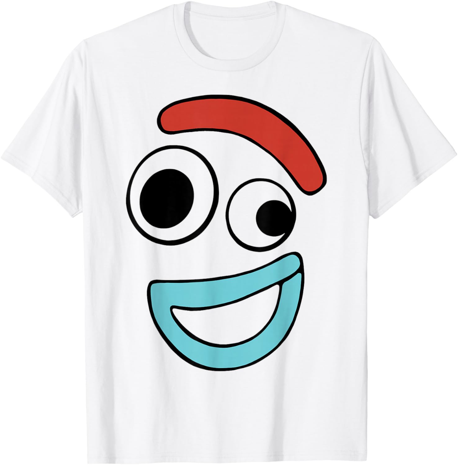 Disney Pixar Toy Story 4 Forky Large Happy Face T-Shirt L