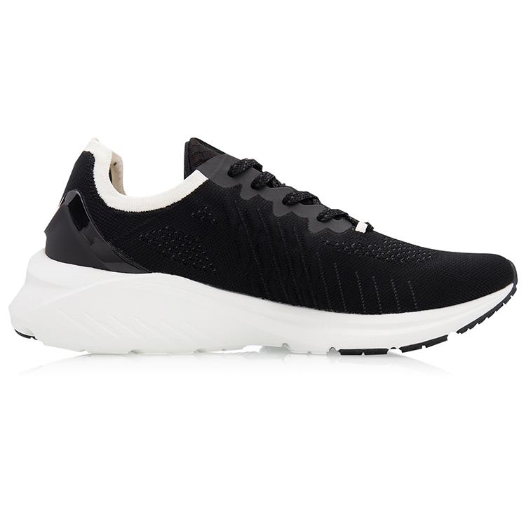 New LiNing YunQue Cushioning Breathable Low-Top Running Shoes Women's Black ARHQ178-1