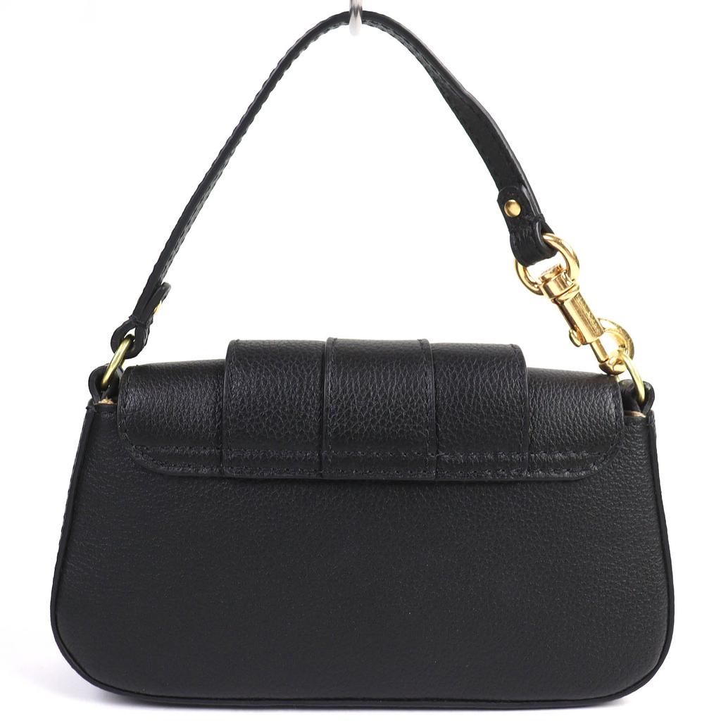 Excellent SEE BY CHLOE Shoulder Bag LESLY One-handle Leather Mini Bag Black Used