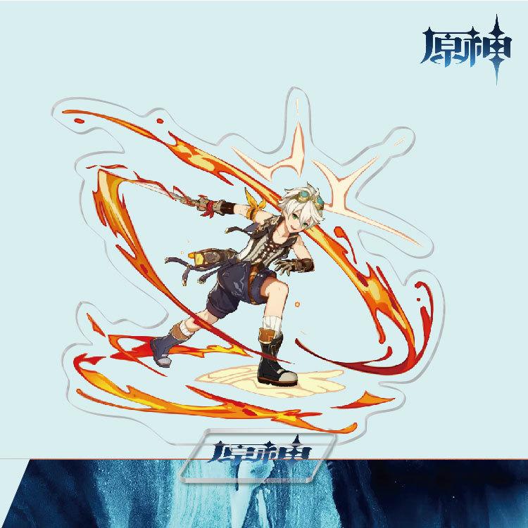 Game Anime Model Open World Impact Acrylic Cosplay Character Stand Painted Desk Decor Ornament Gift 15cm