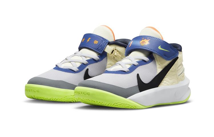 Nike Team Hustle D 10 FlyEase PS 'White Multi-Color' FB1881-101