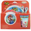 Set de pique-nique - Nintendo - Super Mario - 5 pièces - Plastique sans BPA - Compatible micro-ondes