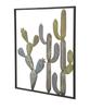 Wall Decoration Cactus-Frame -C- 50X1.3X50 Cm