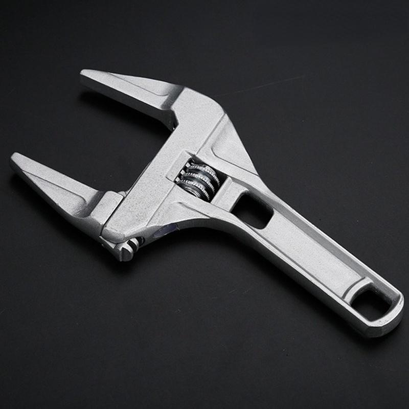 

Алюминиевый сплав, прочный зажим, регулируемый многофункциональный ключ с большим отверстием, бытовой инструмент для ухода за ванной комнатой ZH