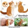 Oenux Kitty Dog Animals Model Action Figure Siamese Husky Pug Rottweiler Puppy Figurines PVC Cute Collection Toy Kids Gift
