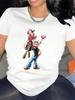 T-shirt Popeye et Olive Oyl avec des cœurs de dessin animé