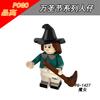 Pg 81.71 Million Halloween Pumpkin Man Vampire Zombie Witch Small Particles Building Block Doll Toy
