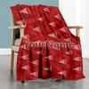 Atletico Madrid Customize Your Name Blanket Gift Customizable Blanket Soft Warm Cozy for Home Decor Seaside Living Room Chair for All Occasions
