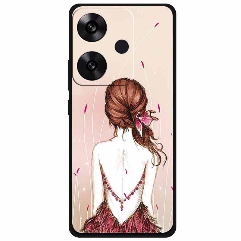 For Xiaomi Poco F6 5G/Redmi Turbo 3 5G Case Pattern Printing Soft TPU Cell Phone Cover
