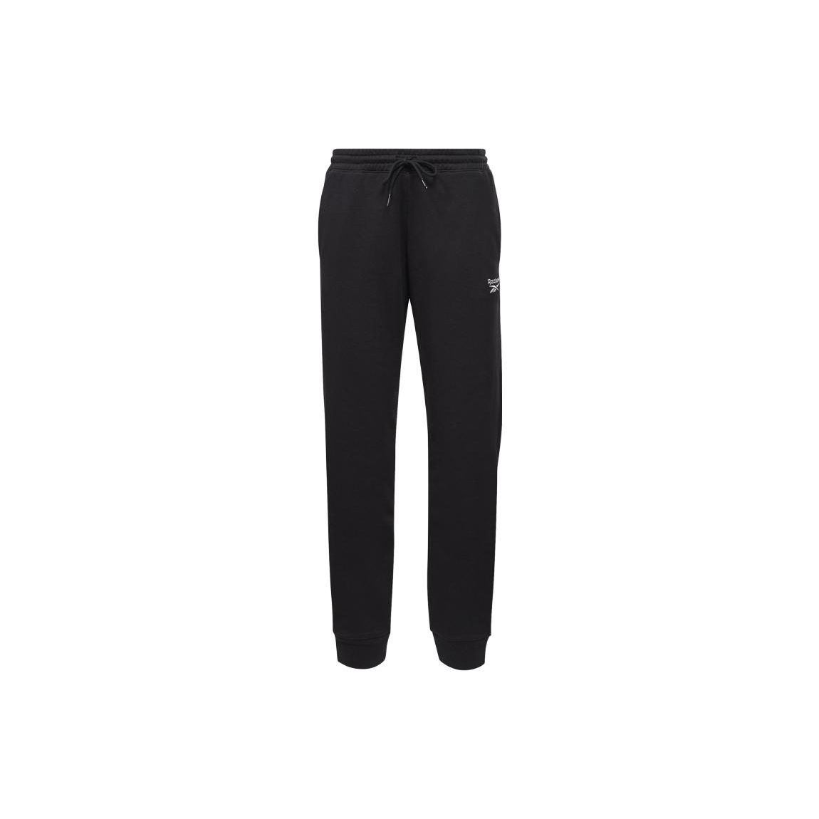 Reebok Solid Color Mid-Rise Tapered Knit Sports Pants Women bottoms Black GI6611 S