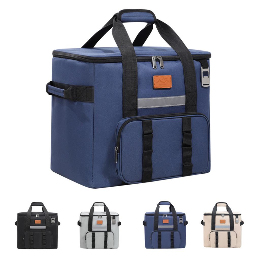 Izolovaný obědový box pro muže a ženy – nepropustná chladící taška se 4 kapsami, nastavitelným popruhem, ideální pro práci, cestování a pikniky