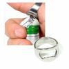 1ks Creative Nerezová ocel Bar Beer Tool Přenosný otvírák na láhve s kroužkem